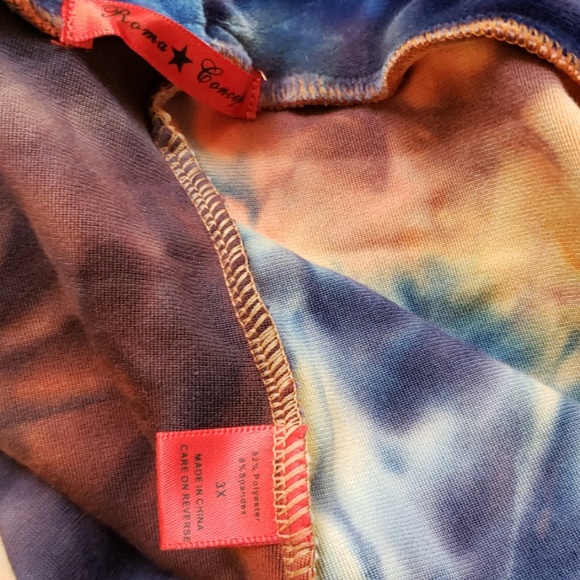 Multi-colored , Tie-dyed,pink,blue,yellow,Suite